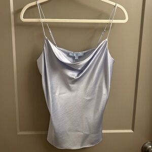 Antonio Melani Lila Silk Cowl Neck Tank